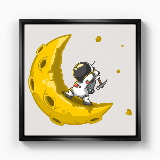 Stranger on the moon - Canvas Print