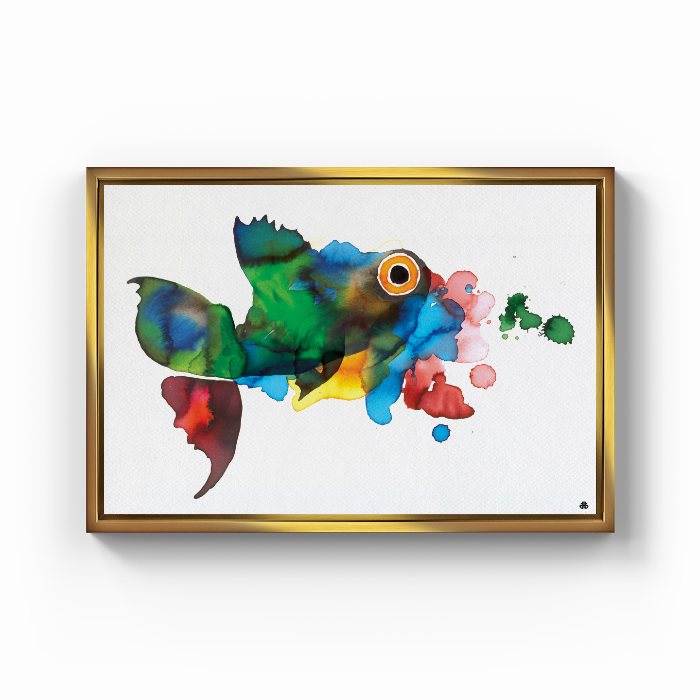 Colorful Fish - Kanvas Tablo