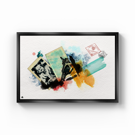 Un dramae dans le monde Paris - Canvas Print