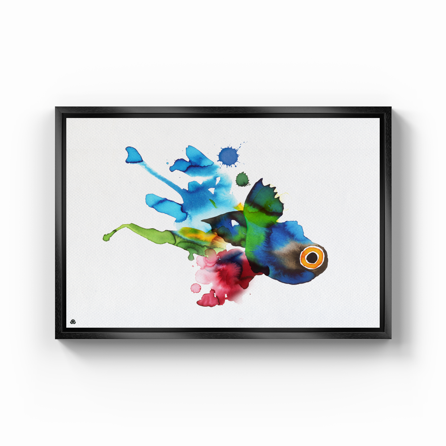 Colorful Fish 2 - Kanvas Tablo