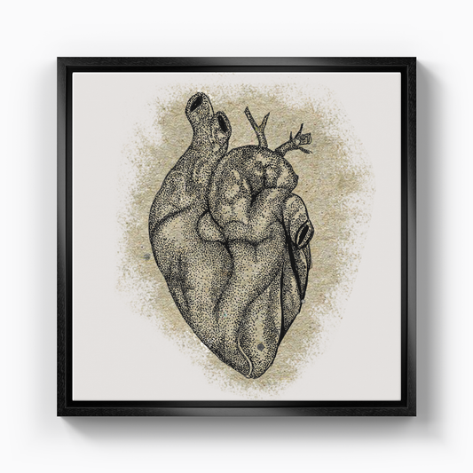 heart of dots - Canvas Print