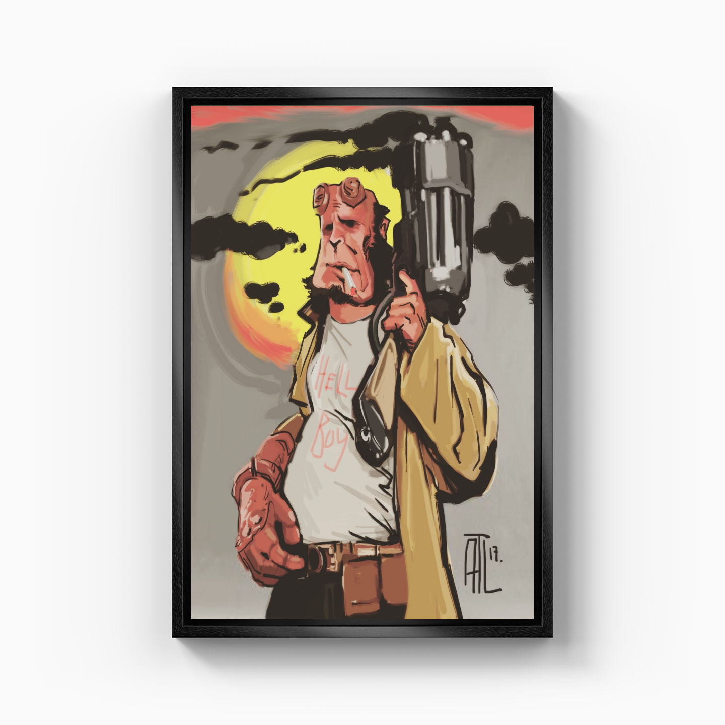 hell boy - Canvas Print