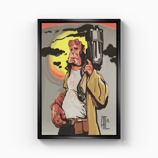 hell boy - Canvas Print