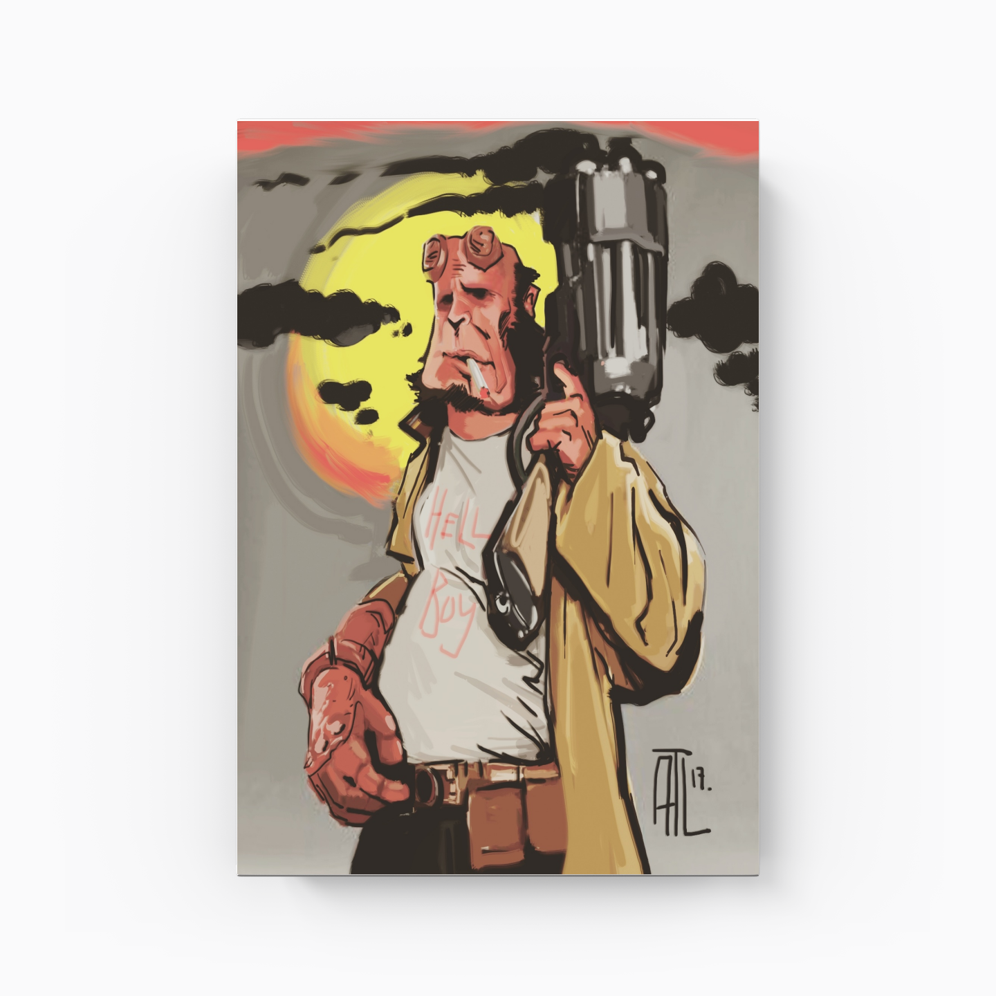 hell boy - Canvas Print