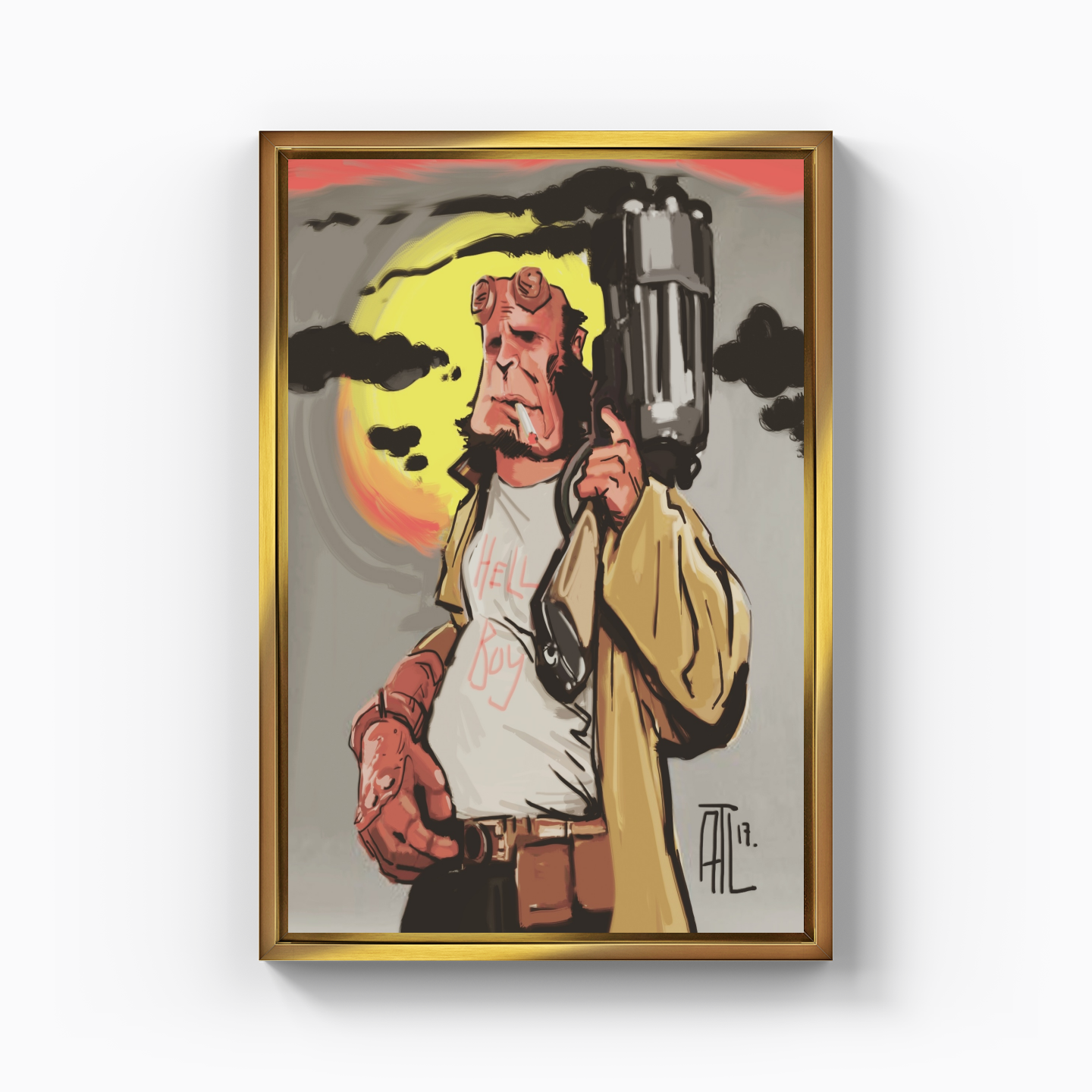 hell boy - Canvas Print