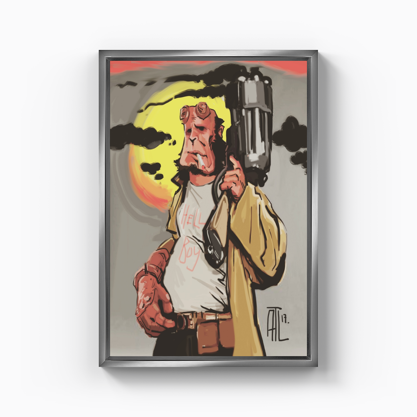 hell boy - Canvas Print