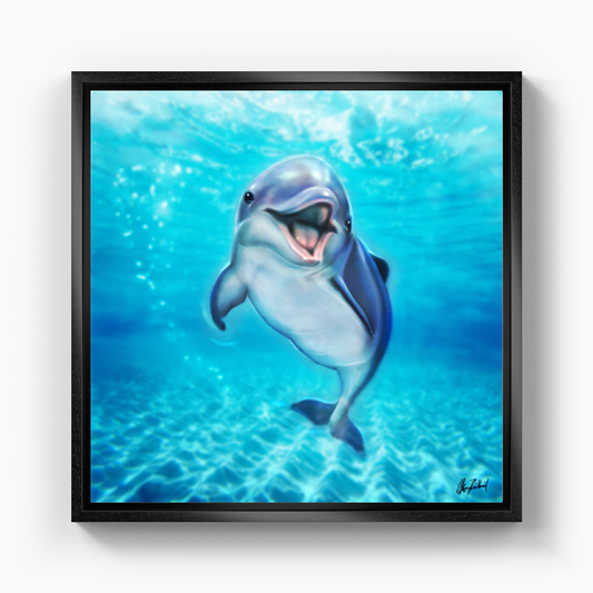 Small dolphin - Canvas Painting