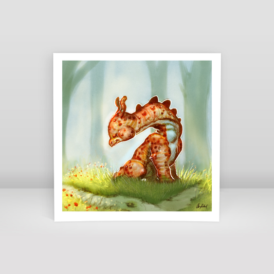 tiny dinosaur - Art Print