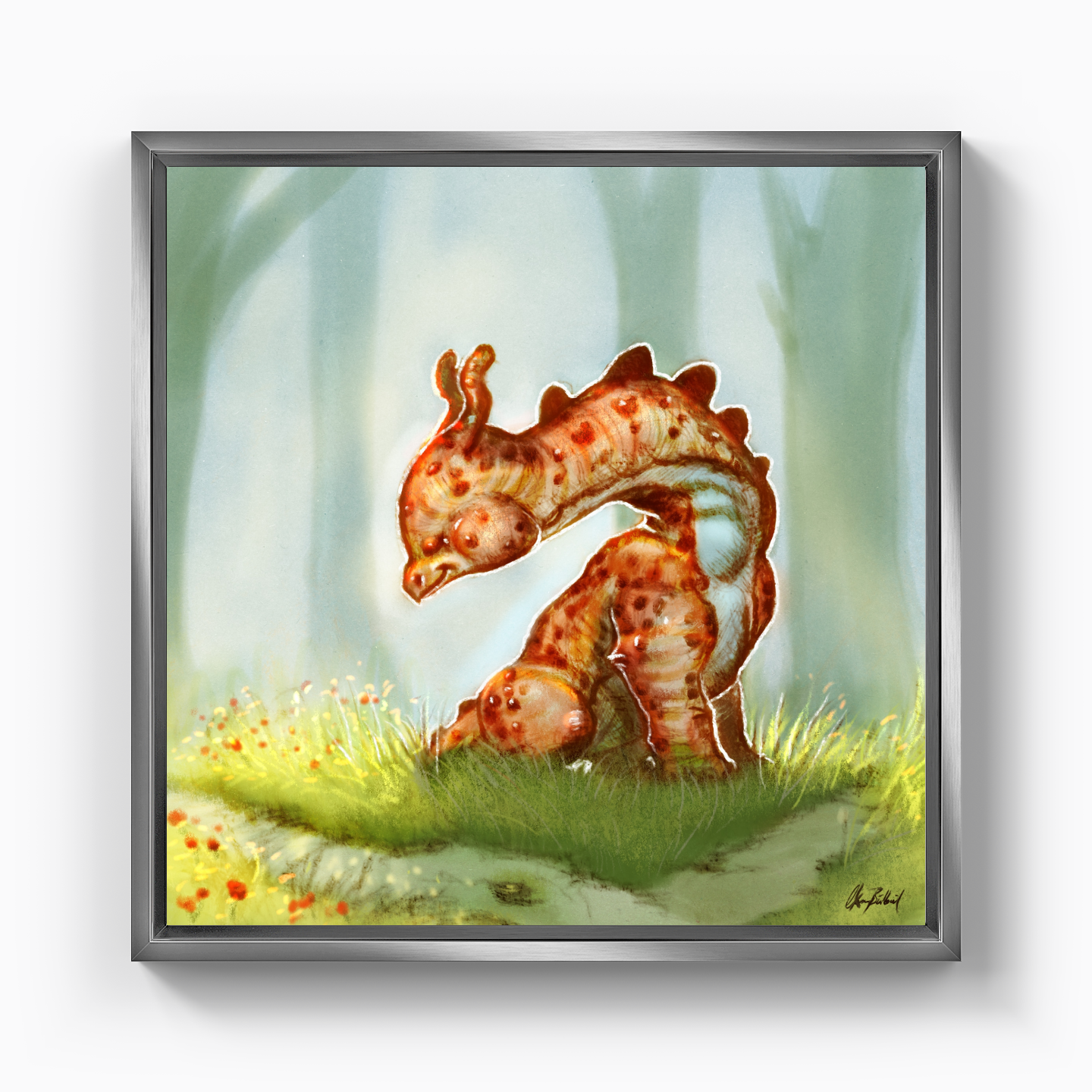 minik dinozor - Kanvas Tablo