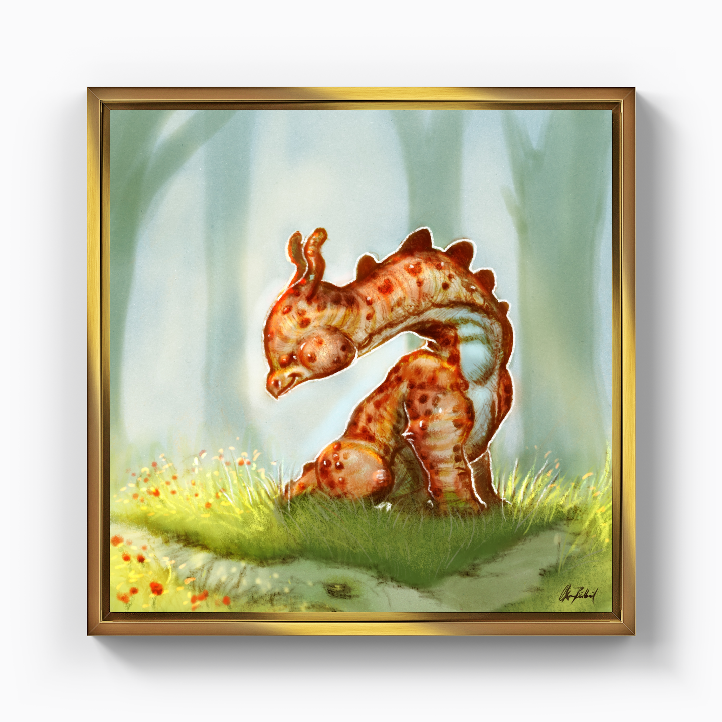 minik dinozor - Kanvas Tablo