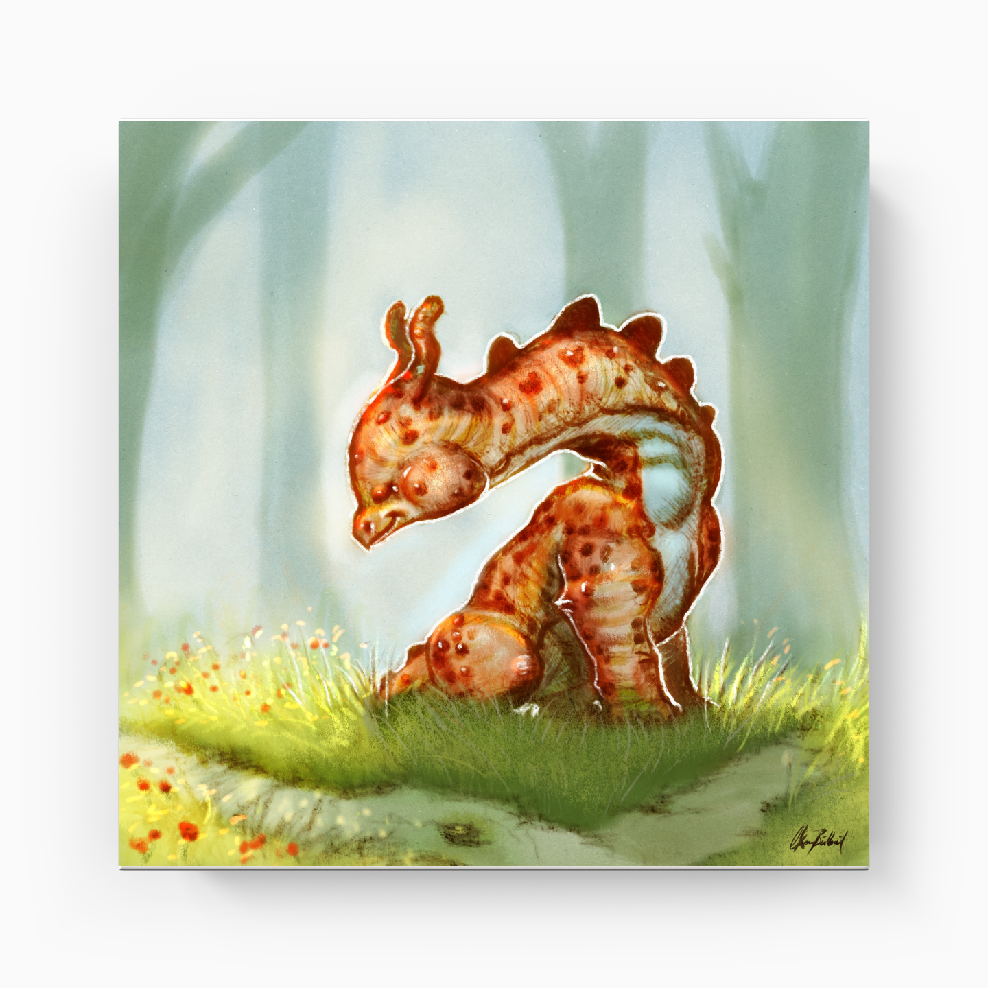 minik dinozor - Kanvas Tablo