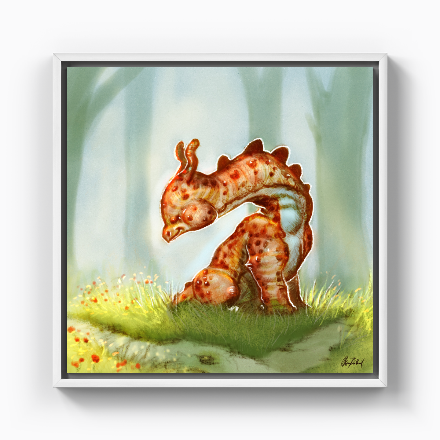 minik dinozor - Kanvas Tablo