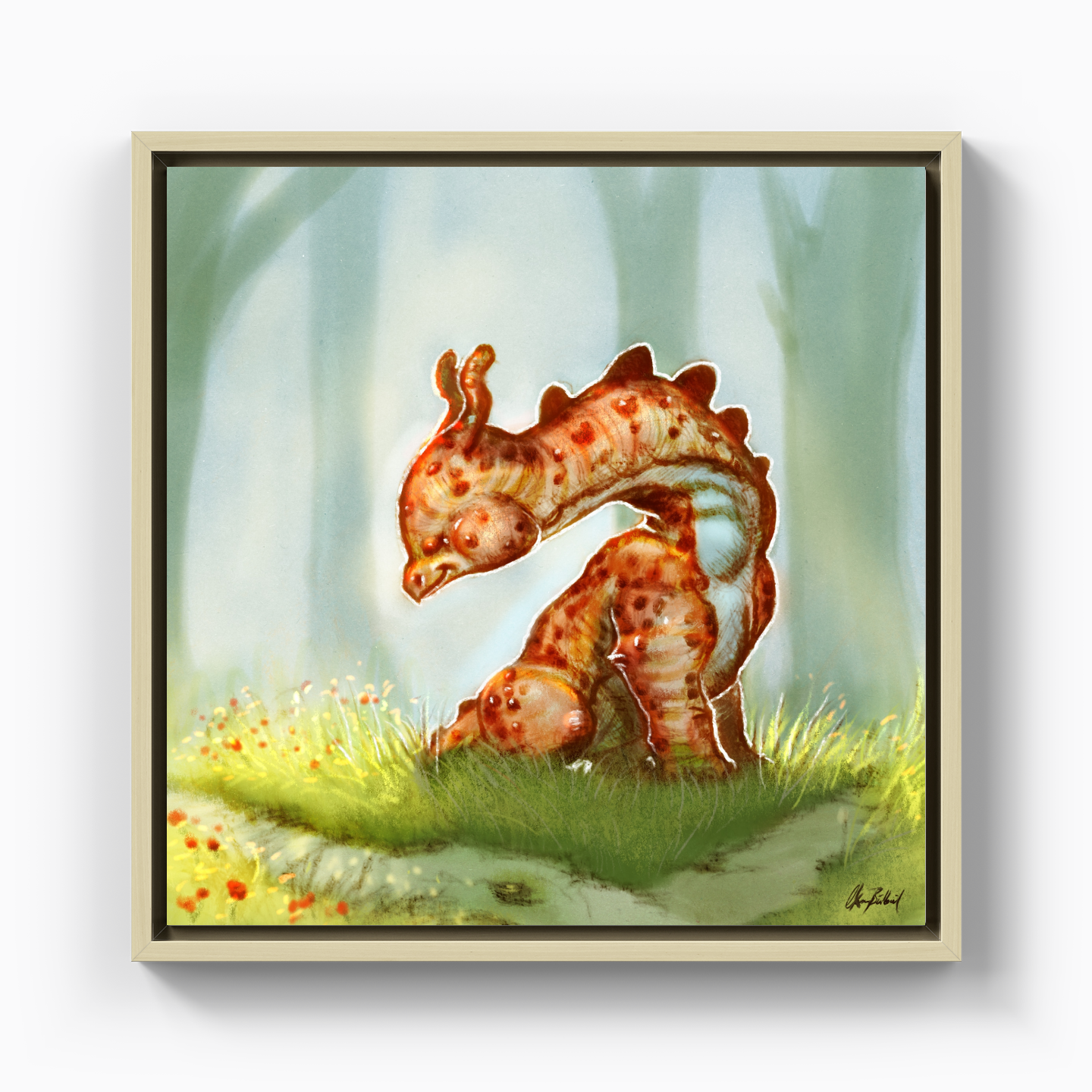 minik dinozor - Kanvas Tablo