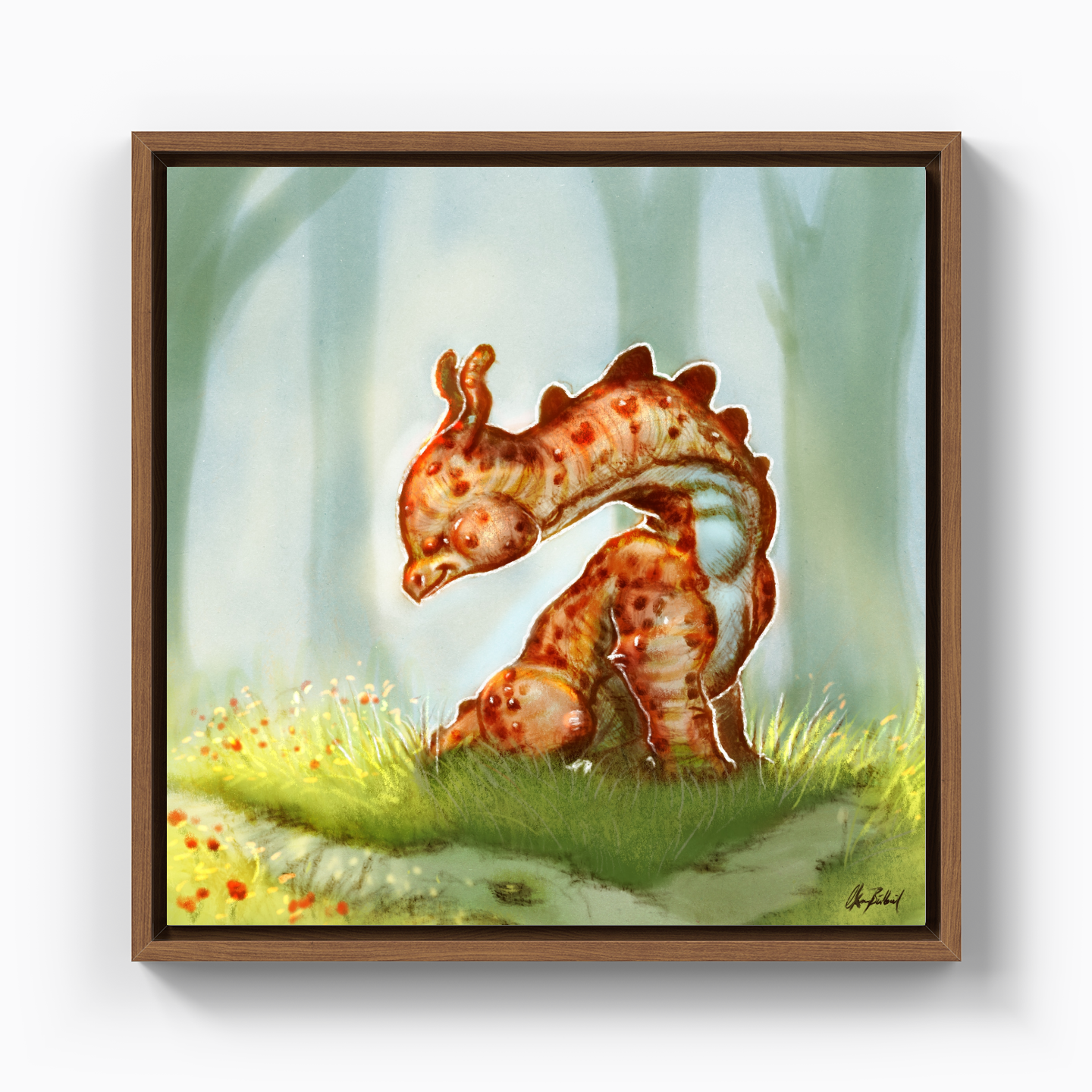 minik dinozor - Kanvas Tablo