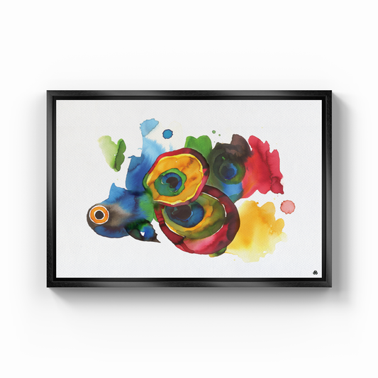 Colorful Fish 3 - Kanvas Tablo
