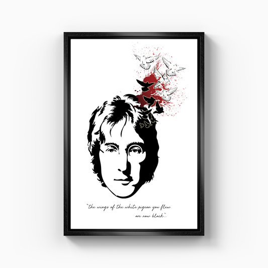 John Lennon 1980 - Kanvas Tablo