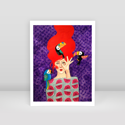 greeting me as a friend - Art Print