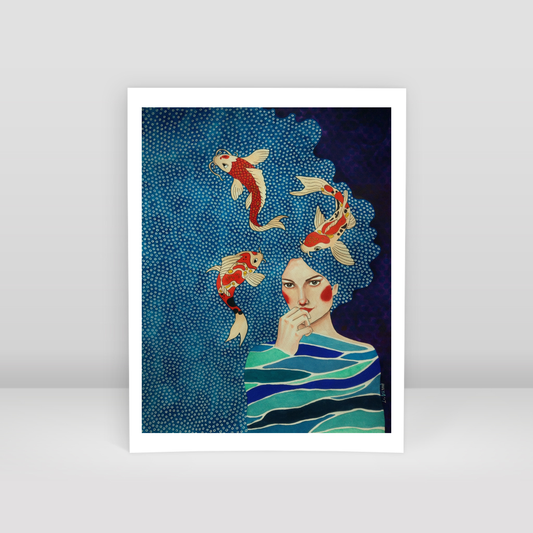 dont you set those lonely eyes on me - Art Print