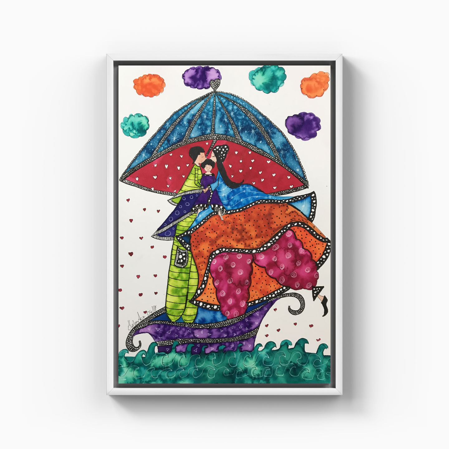 Mother child series - Canvas Painting