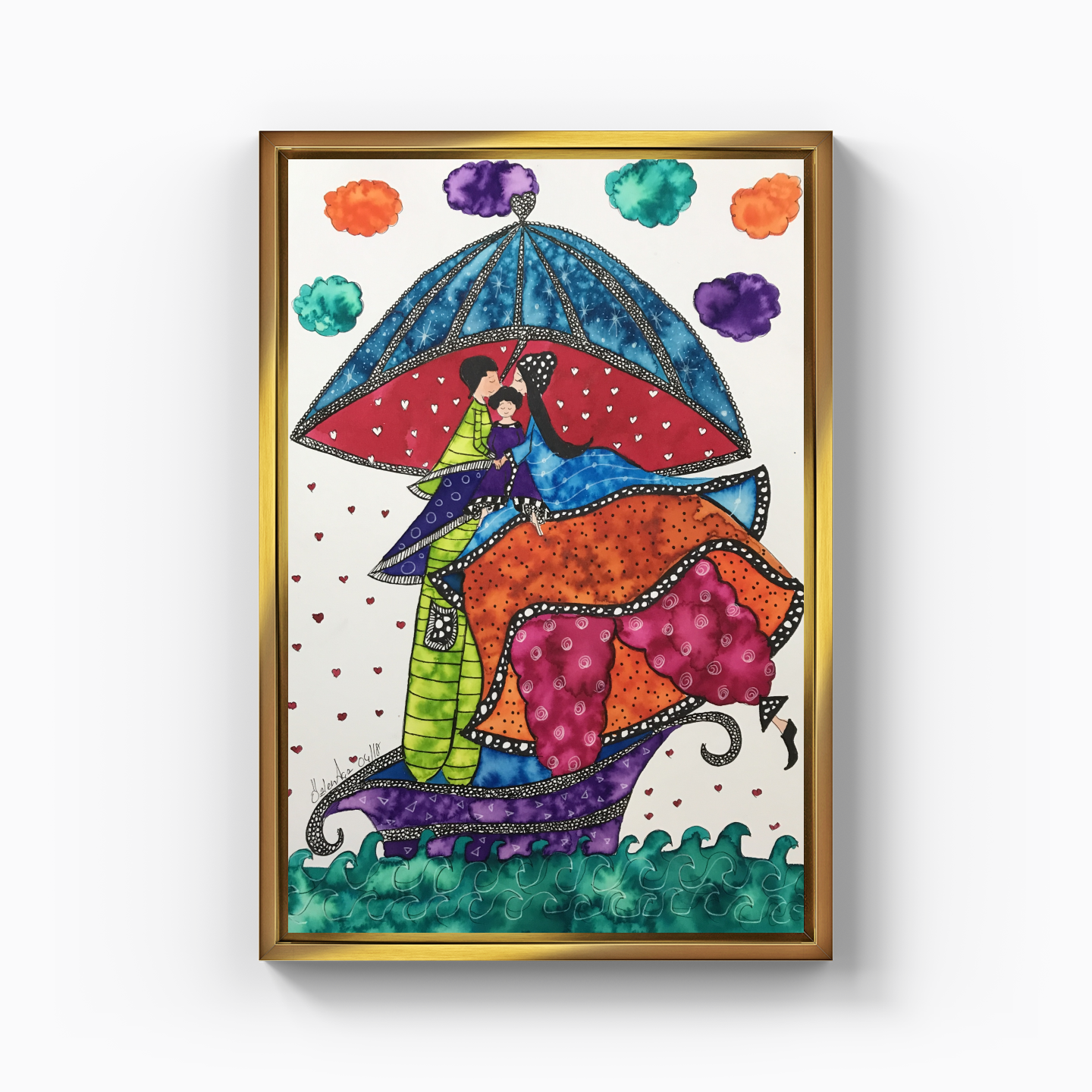 Mother child series - Canvas Painting