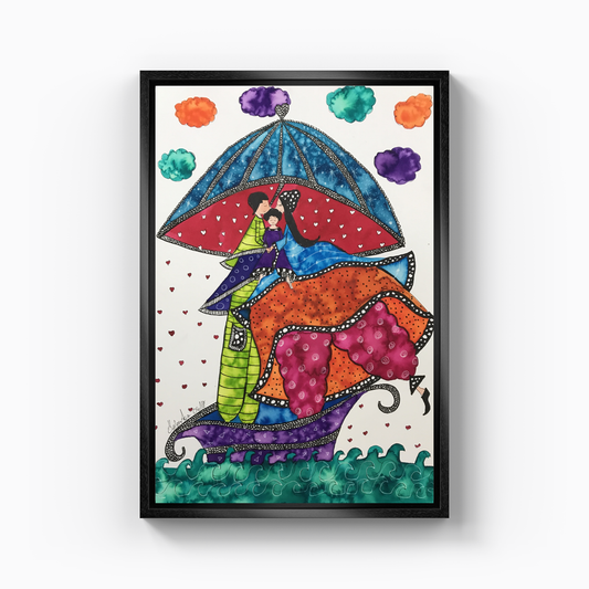 Anne çocuk serisi - Kanvas Tablo