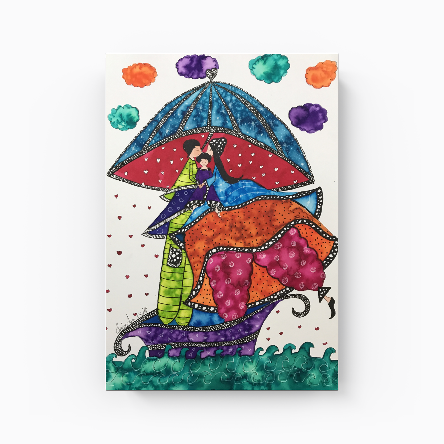 Mother child series - Canvas Painting