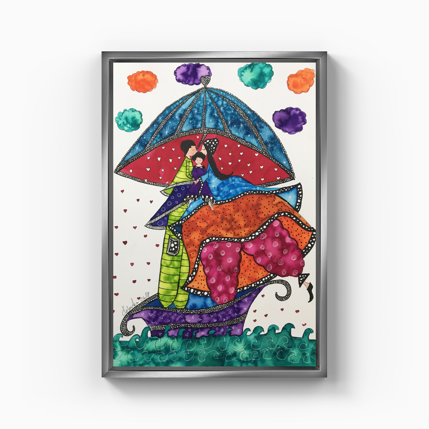 Mother child series - Canvas Painting