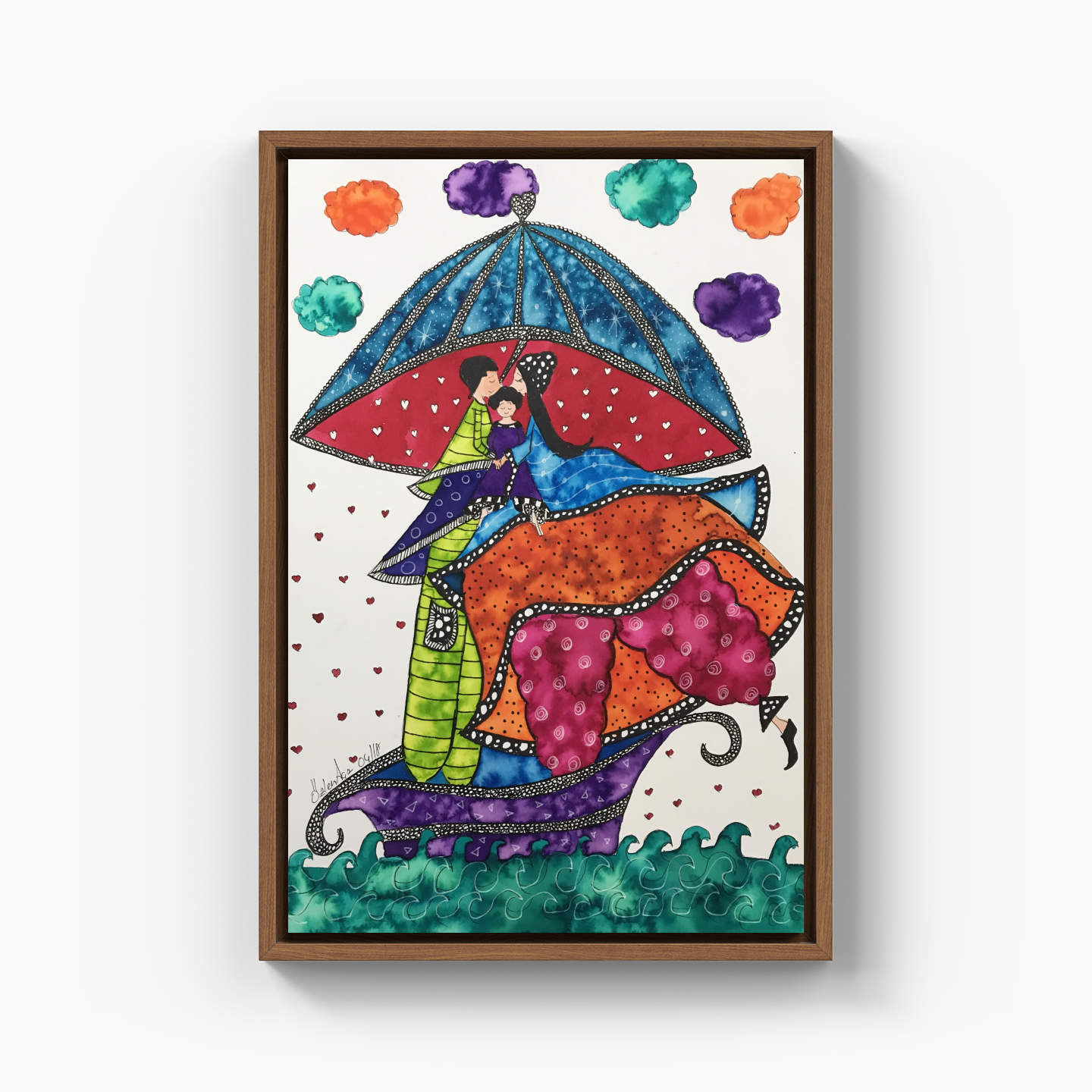 Mother child series - Canvas Painting