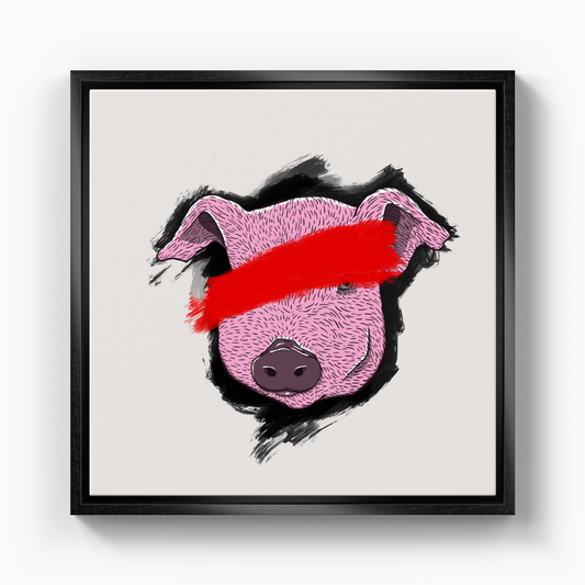 Problemo Piggy - Canvas Print