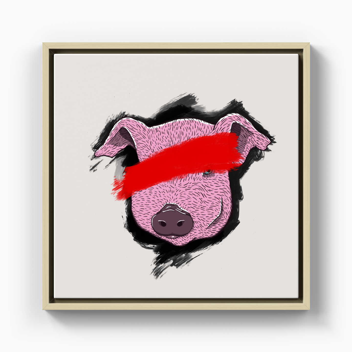 Problemo Piggy - Kanvas Tablo
