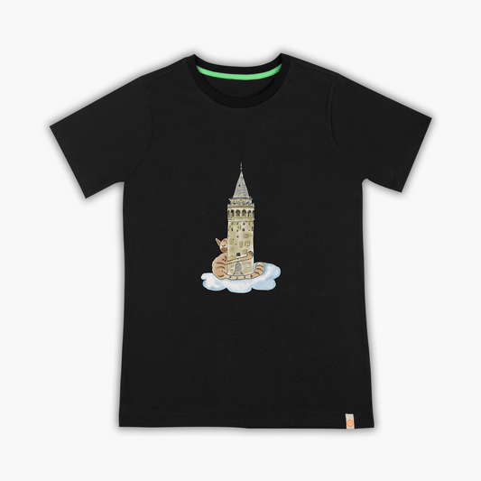 Galata with Cat - T-Shirt