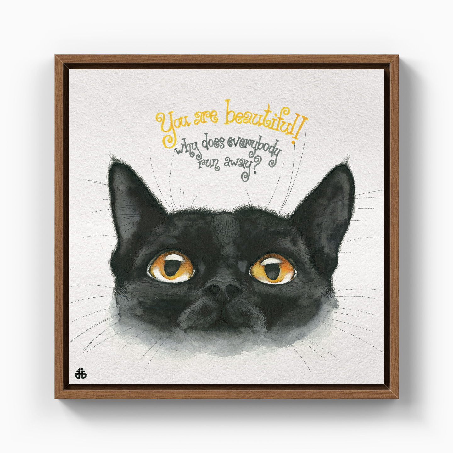 Black Cat - Kanvas Tablo