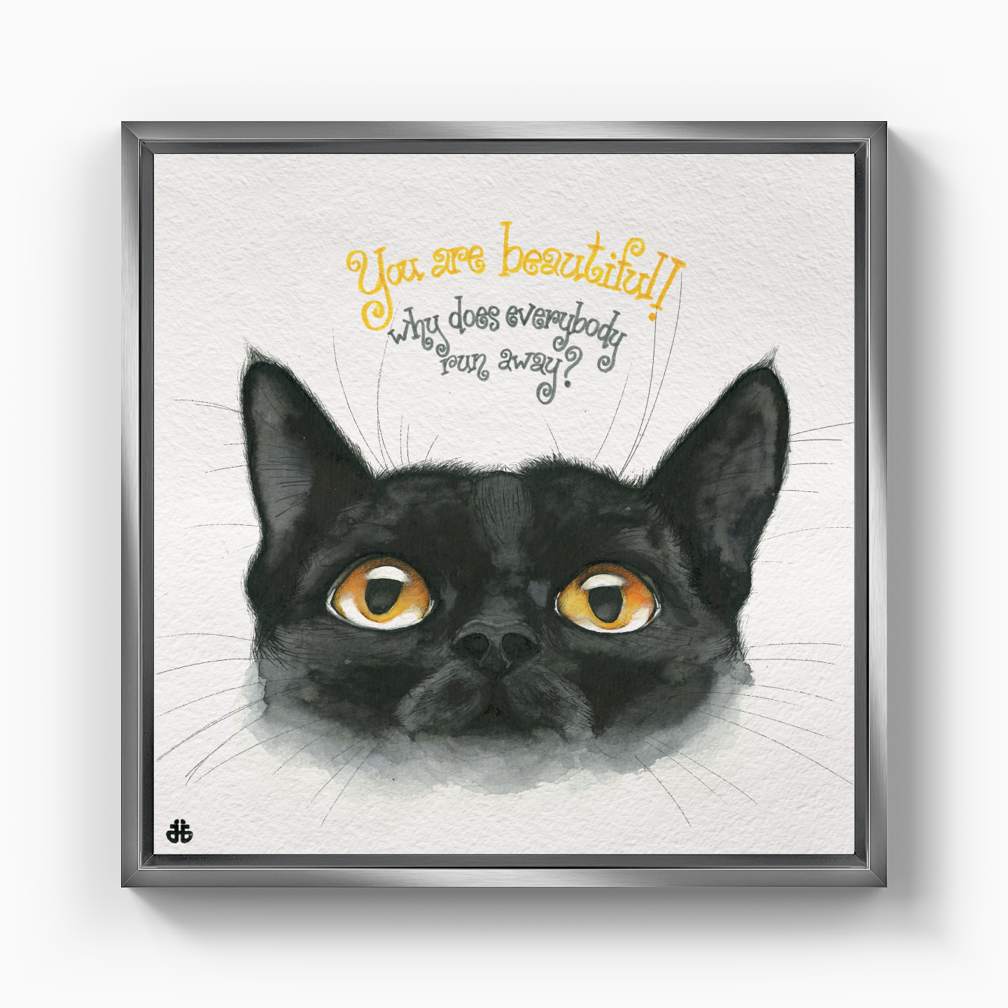 Black Cat - Kanvas Tablo