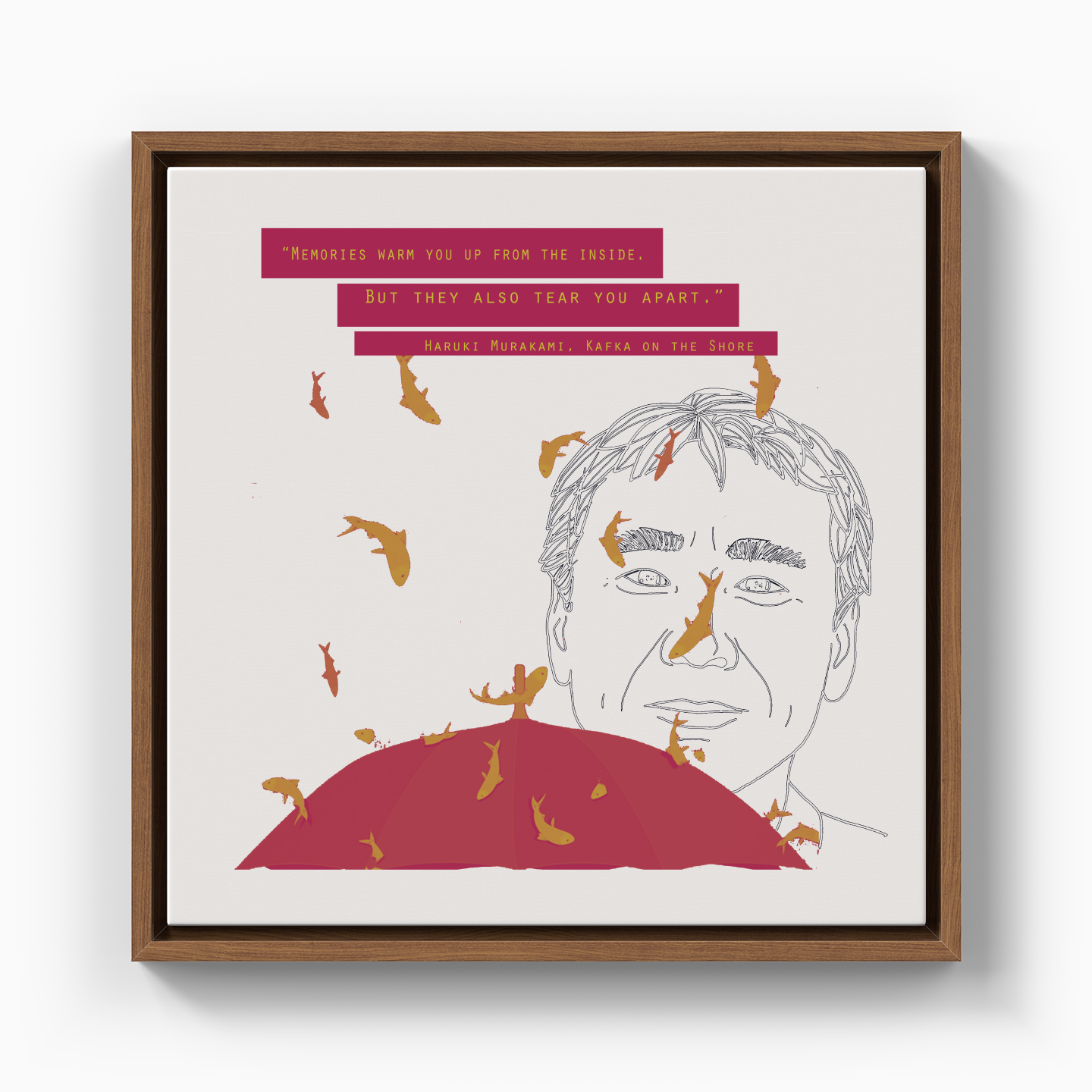 Haruki Murakami - Kanvas Tablo