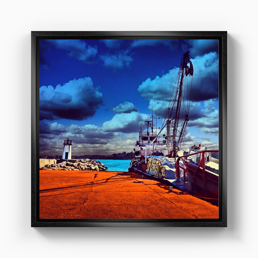 Balıkçı Teknesi - Kanvas Tablo