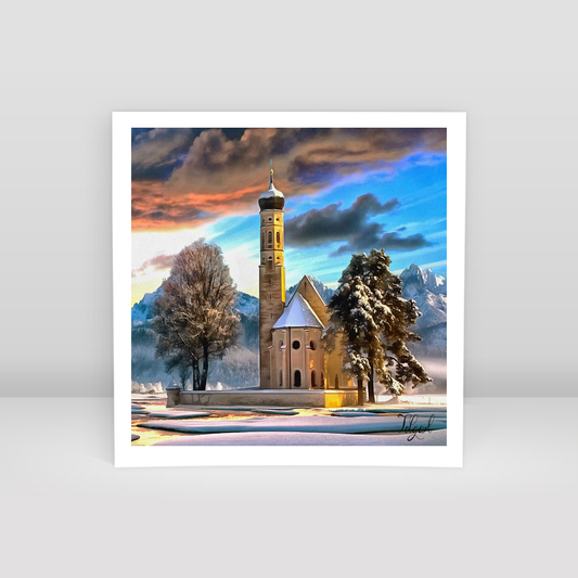 snowy time - Art Print