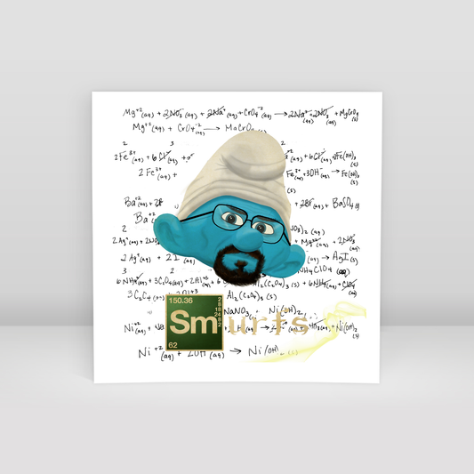 breaking bad smurfs - Art Print