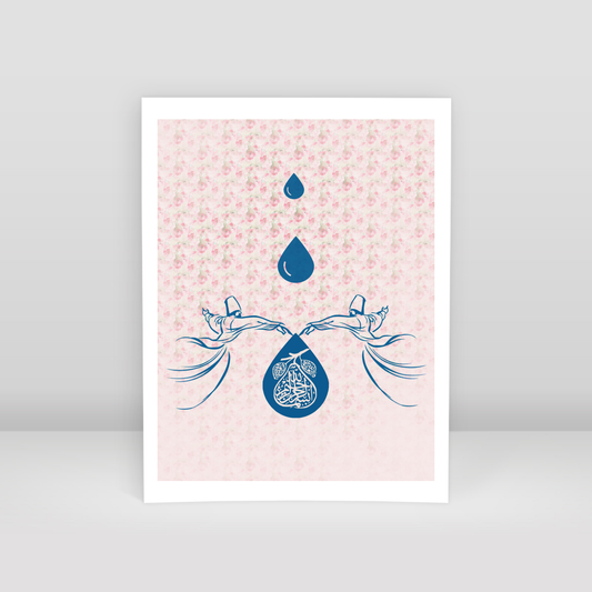 Mevlevi drops - Art Print