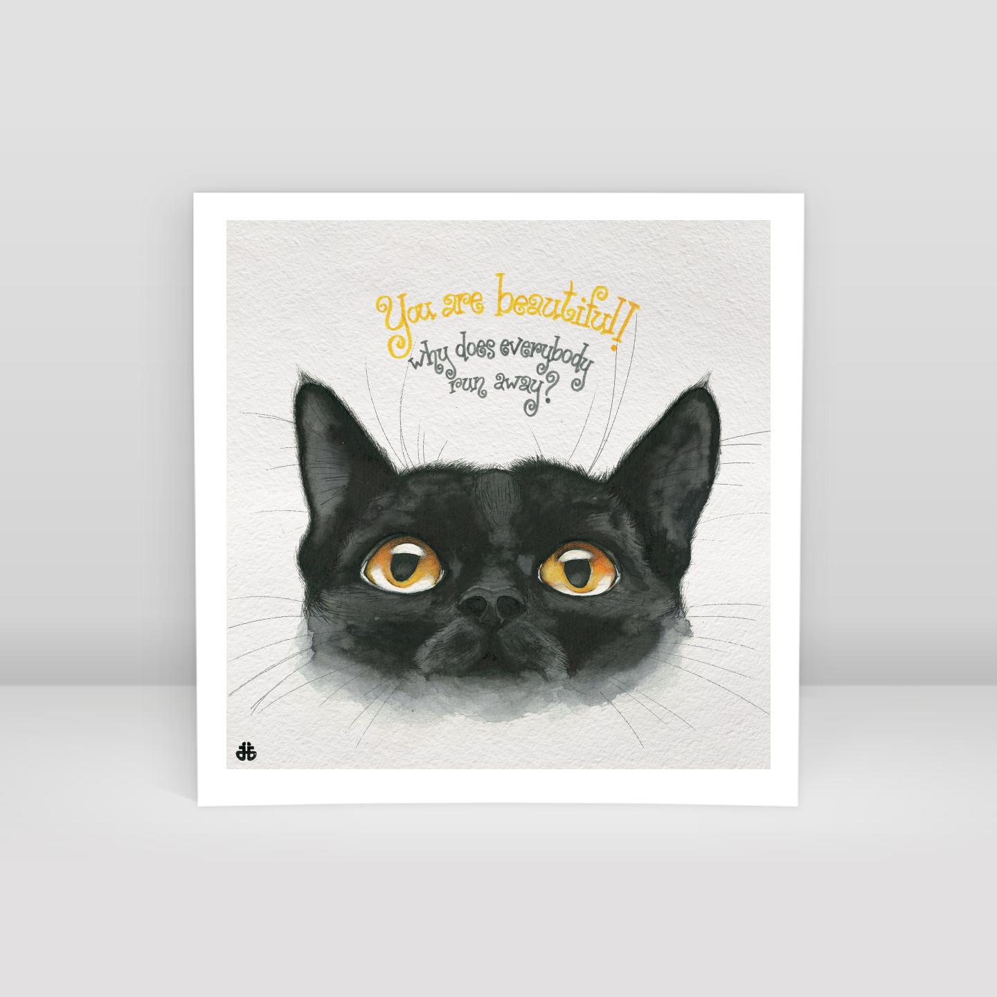 Black Cat - Art Print