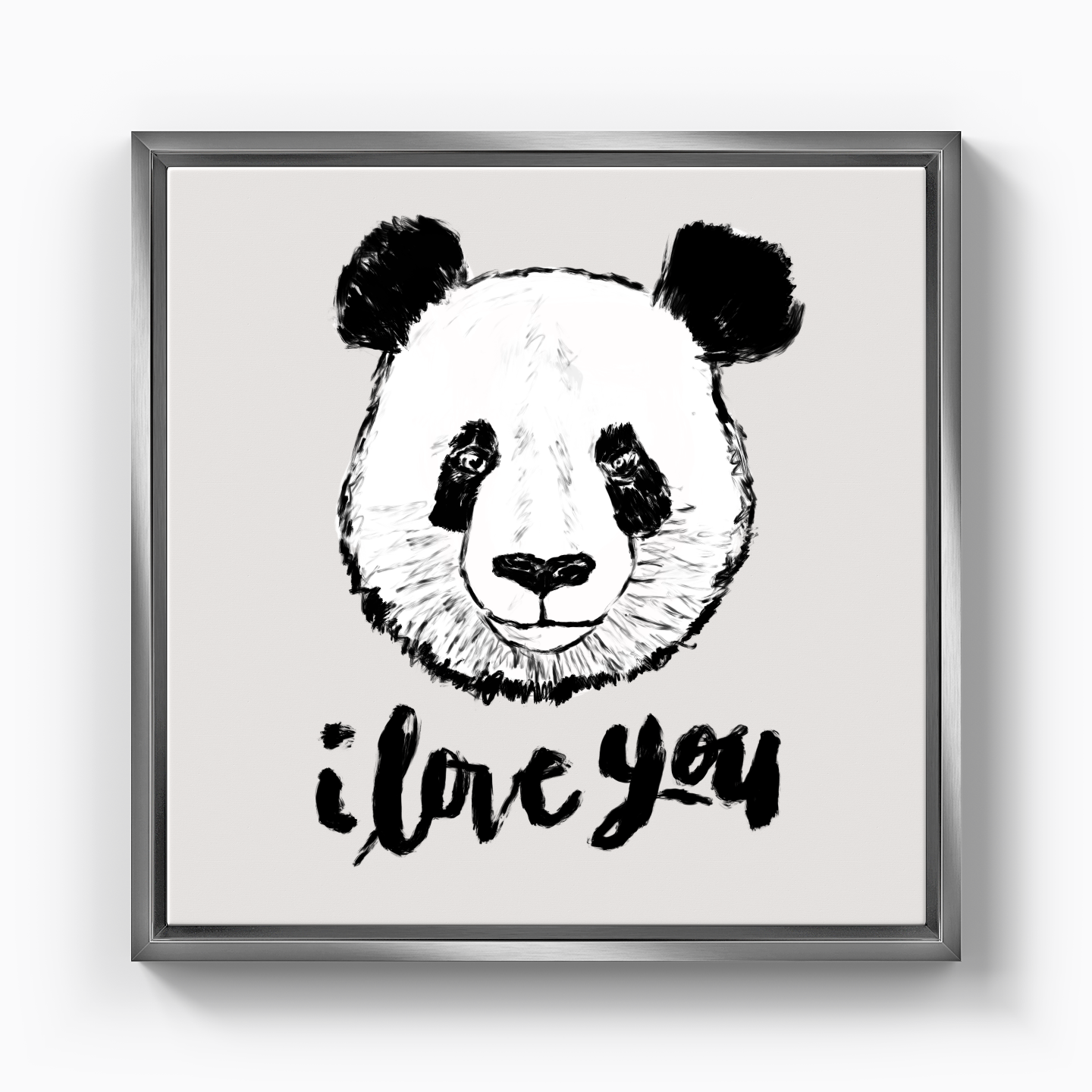 I love u panda - Kanvas Tablo