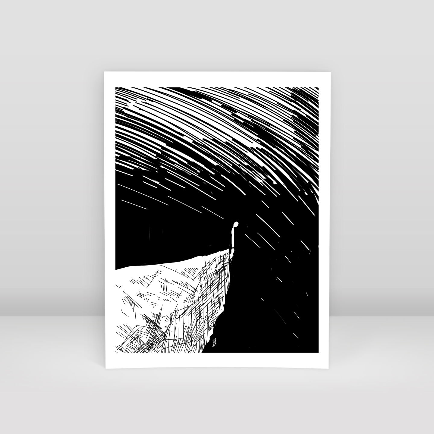 Alone  - Art Print