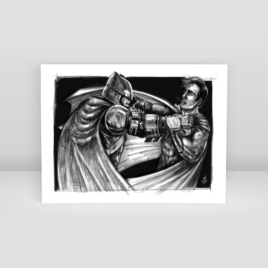 Batman vs Superman - Art Print