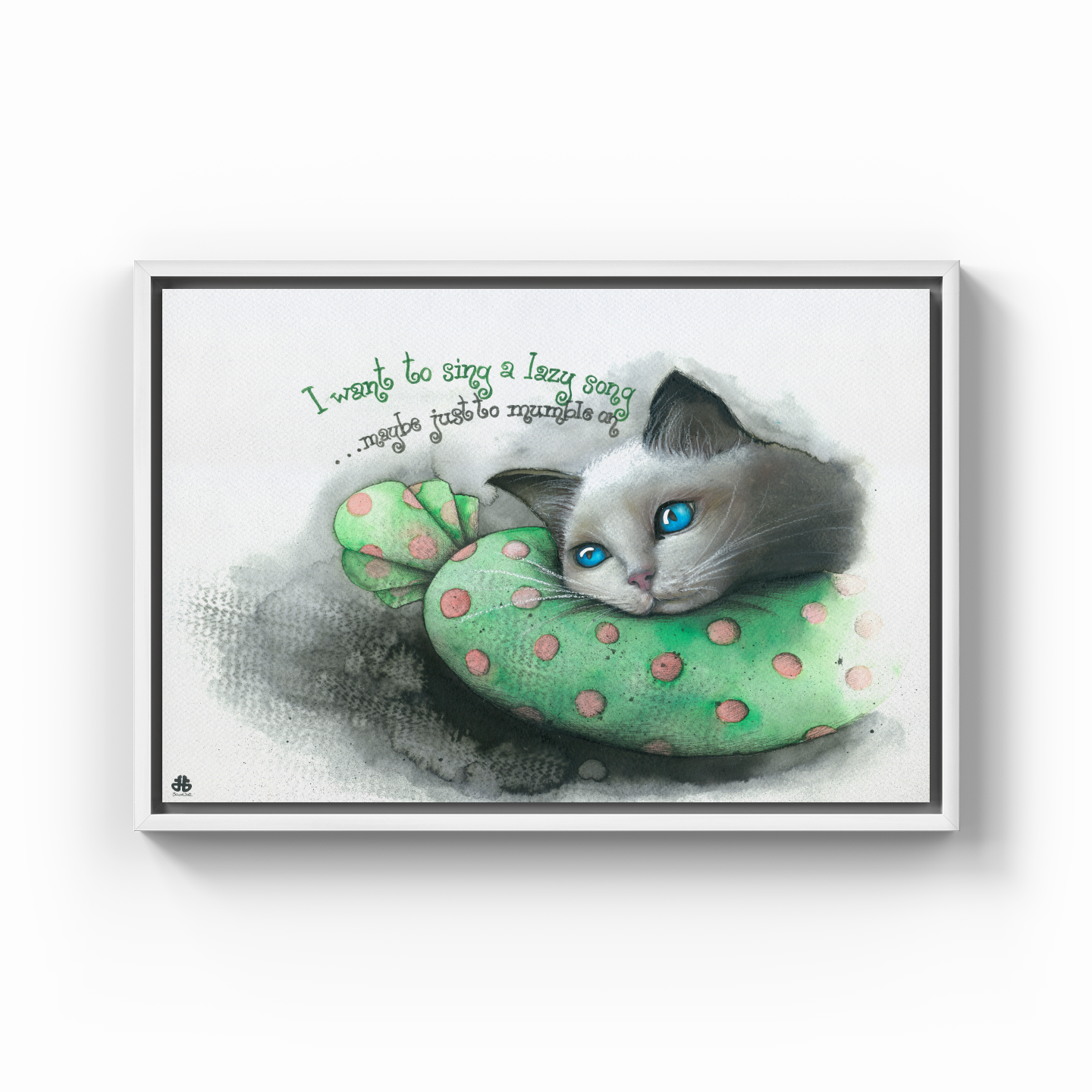 Lazy cat - Kanvas Tablo
