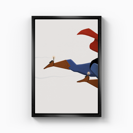 kovboy süpermen - Kanvas Tablo