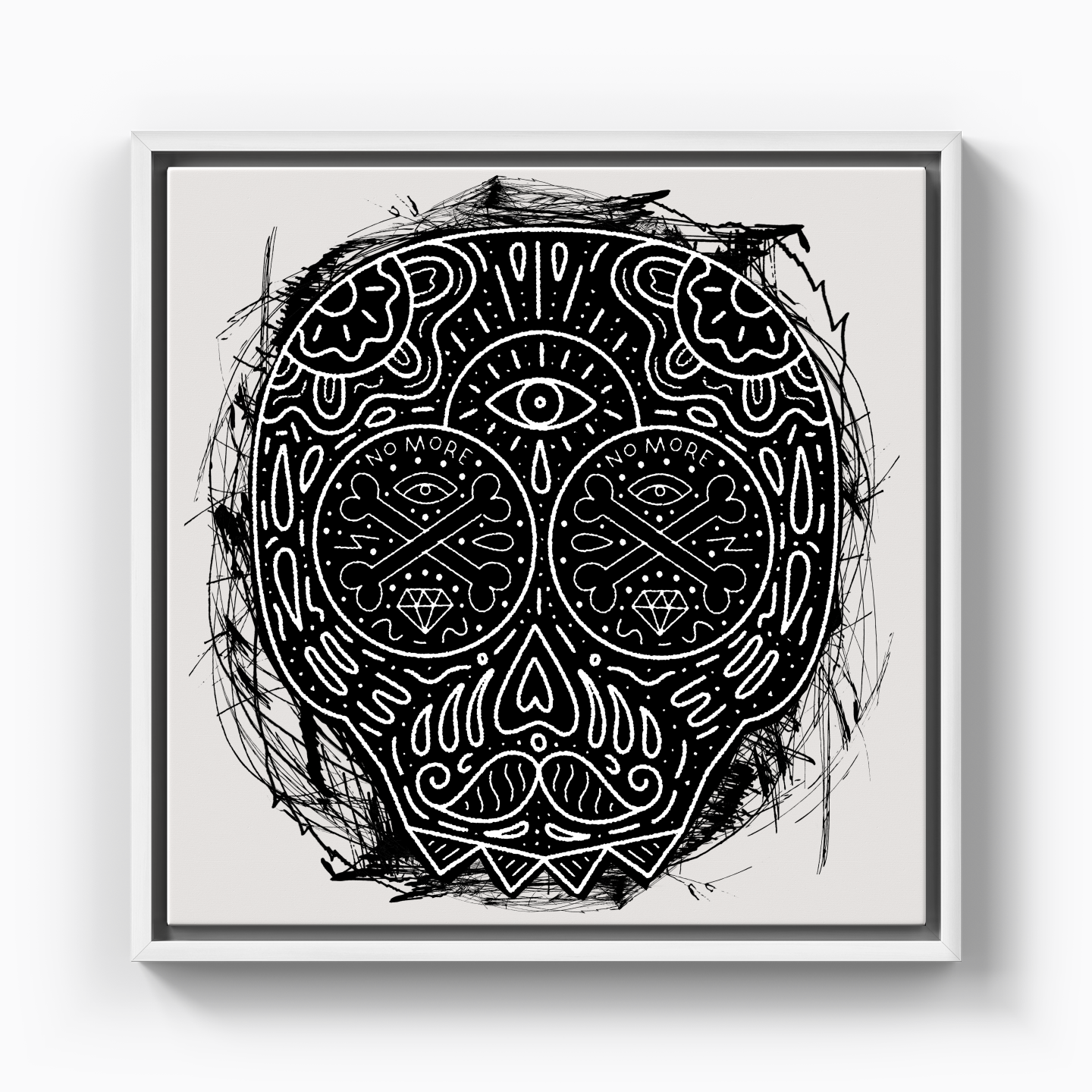 Luxurius Skull - Kanvas Tablo