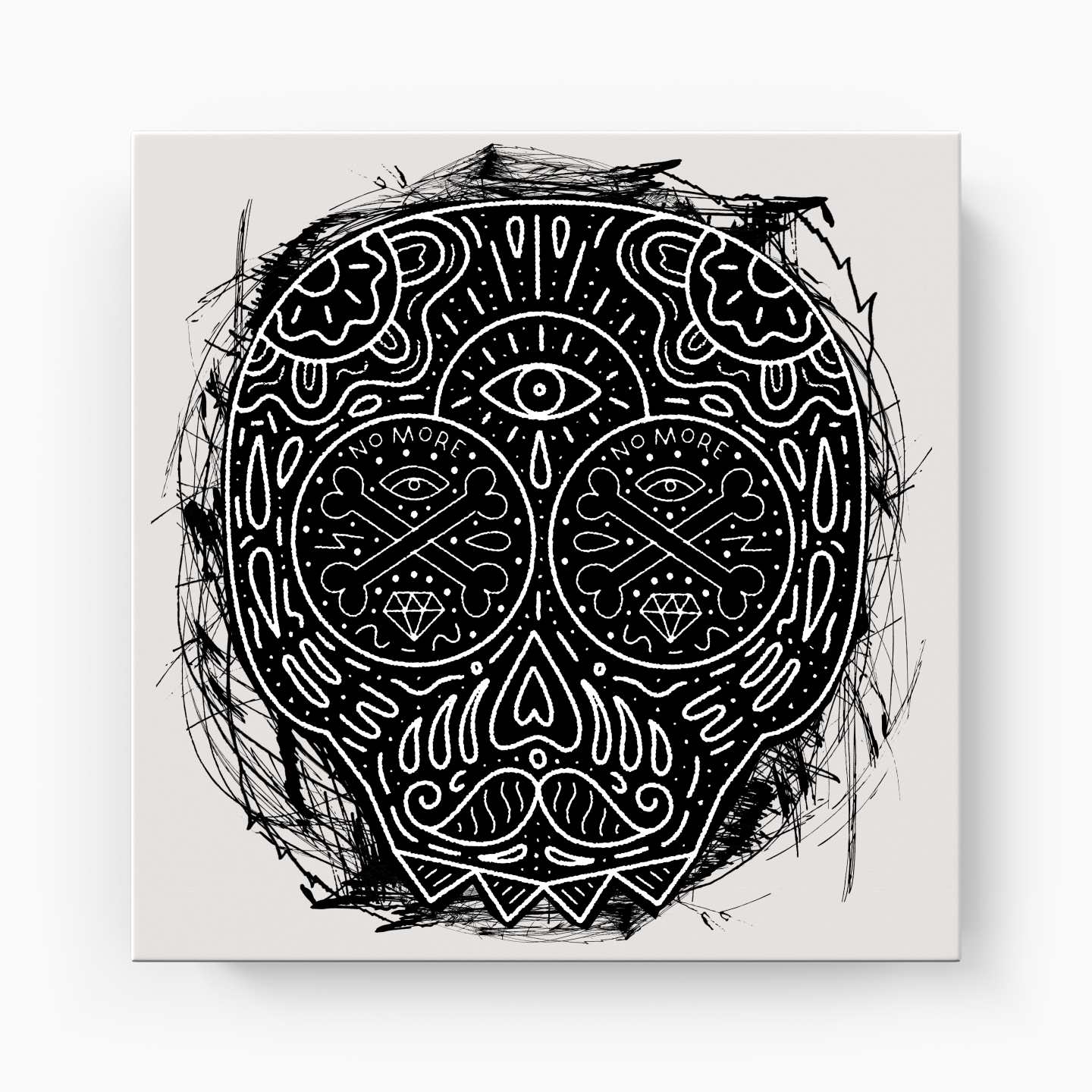 Luxurius Skull - Kanvas Tablo