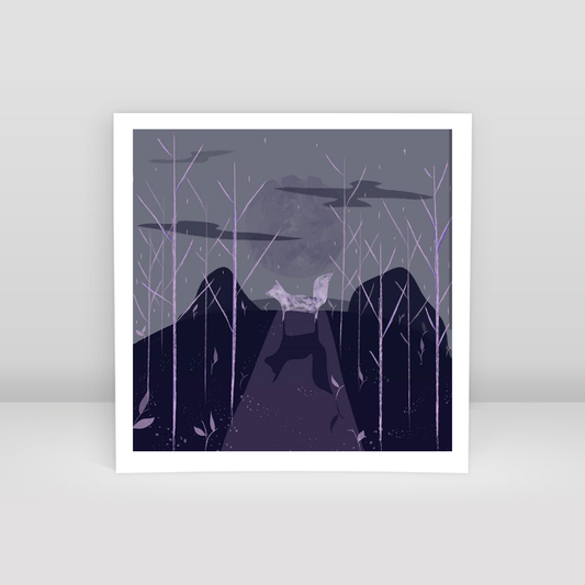 fox n night - Art Print