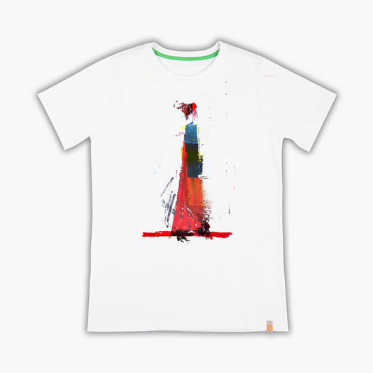 Lady in Red Kimono - T-Shirt