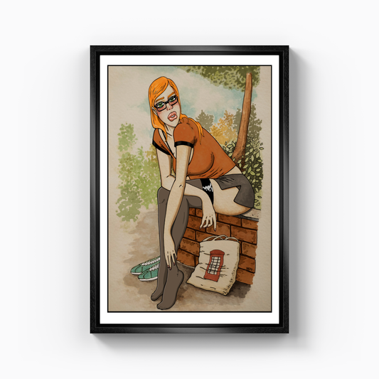 London Red Head - Kanvas Tablo