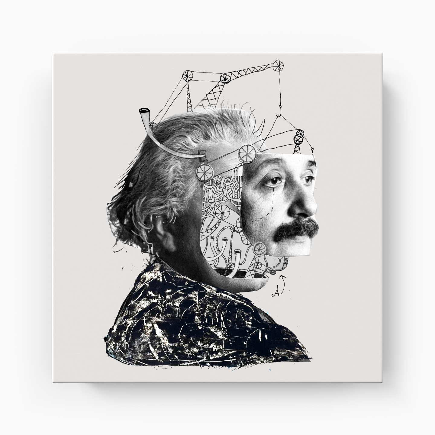 Einstein - Kanvas Tablo